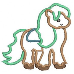 Stickdatei Prinzessin Pferd 1